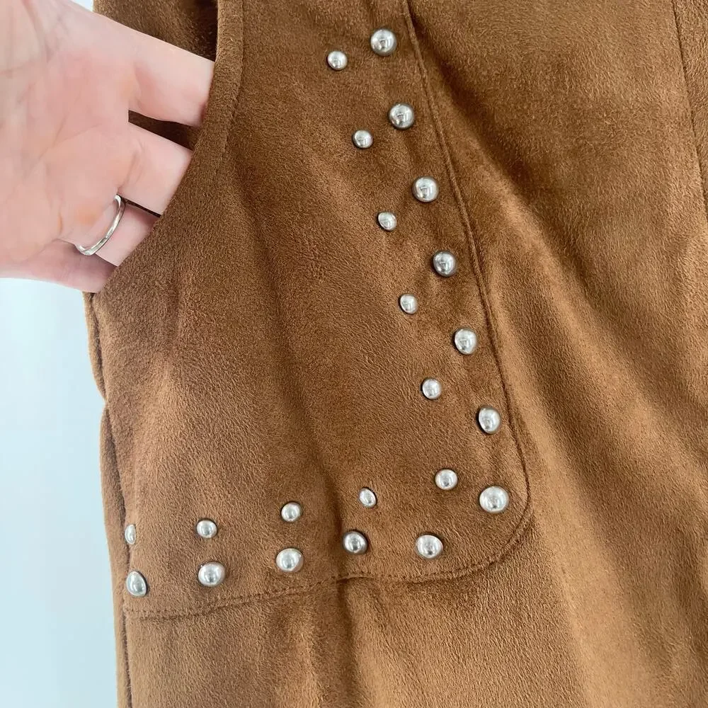 BB DAKOTA Skirt Size 0 Faux Suede Steve Madden Country Western Cowgirl Cowboy